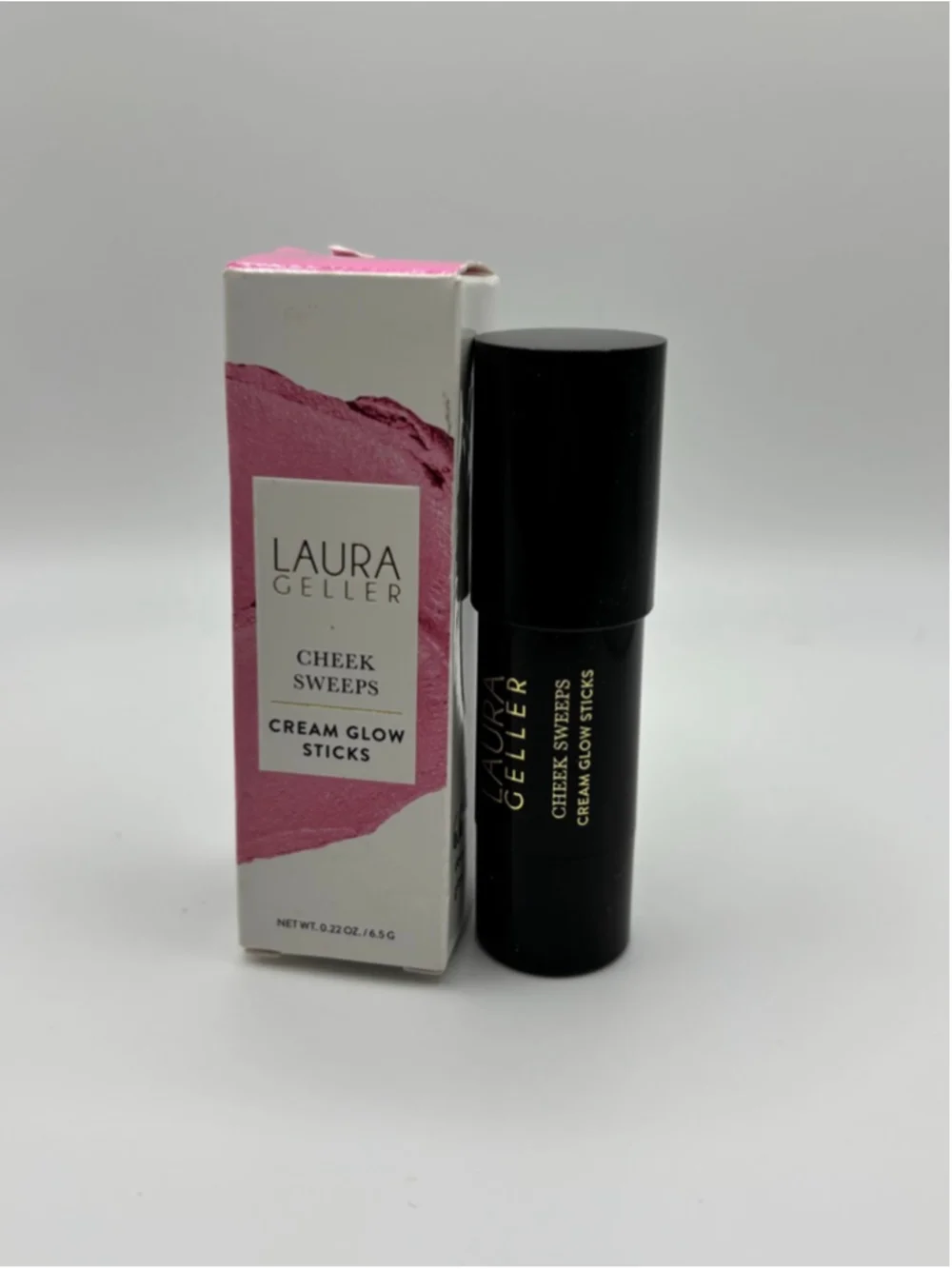 Laura Geller Cheek Sweeps Cream Glow Stick Wink Wink Pink Blush Highlighter New